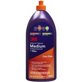 3M PERFECT IT Liquide à polir Medium & Cire (Bouchon orange)